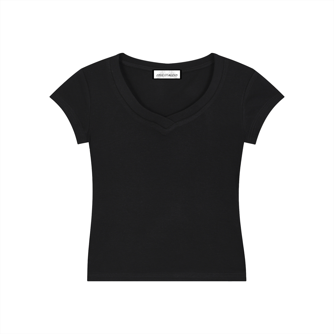 Essential V-Neck Bodycon T-Shirt