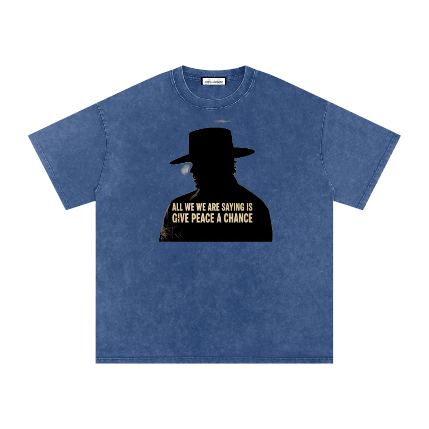 Snow Washed Oversized Cotton T-Shirt