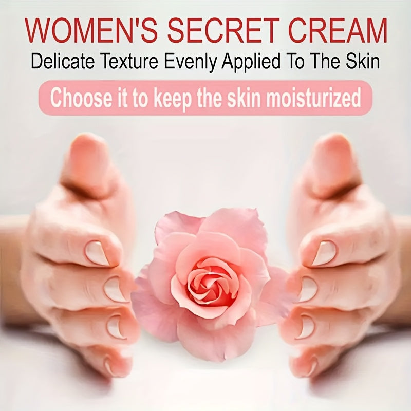 Sexy Pink Intimate Moisturizing Cream for Women - Vitamin C, Centella Asiatica & Chamomile Extract, Natural & Gentle Hydration, Brightens & Rose Scent