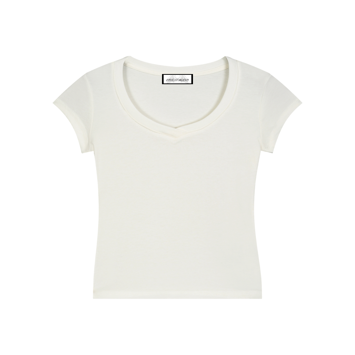 Essential V-Neck Bodycon T-Shirt