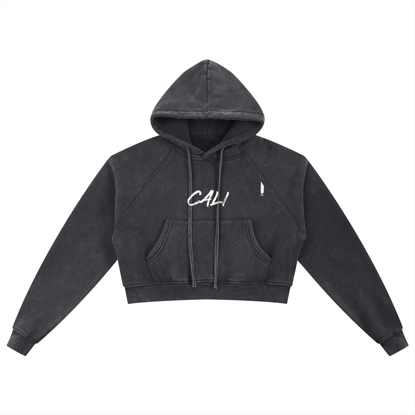 Snow Washed Cropped Hoodie