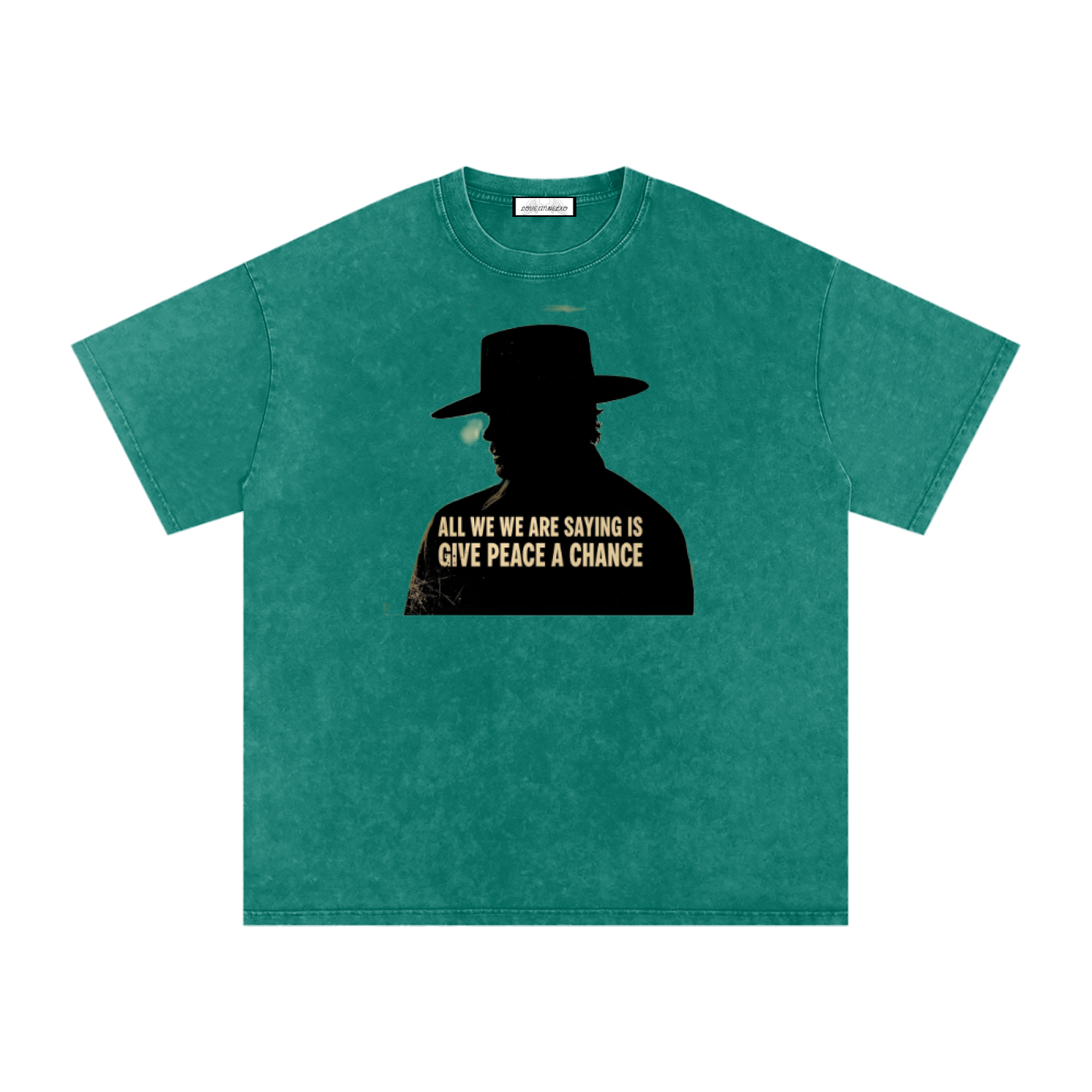 Snow Washed Oversized Cotton T-Shirt