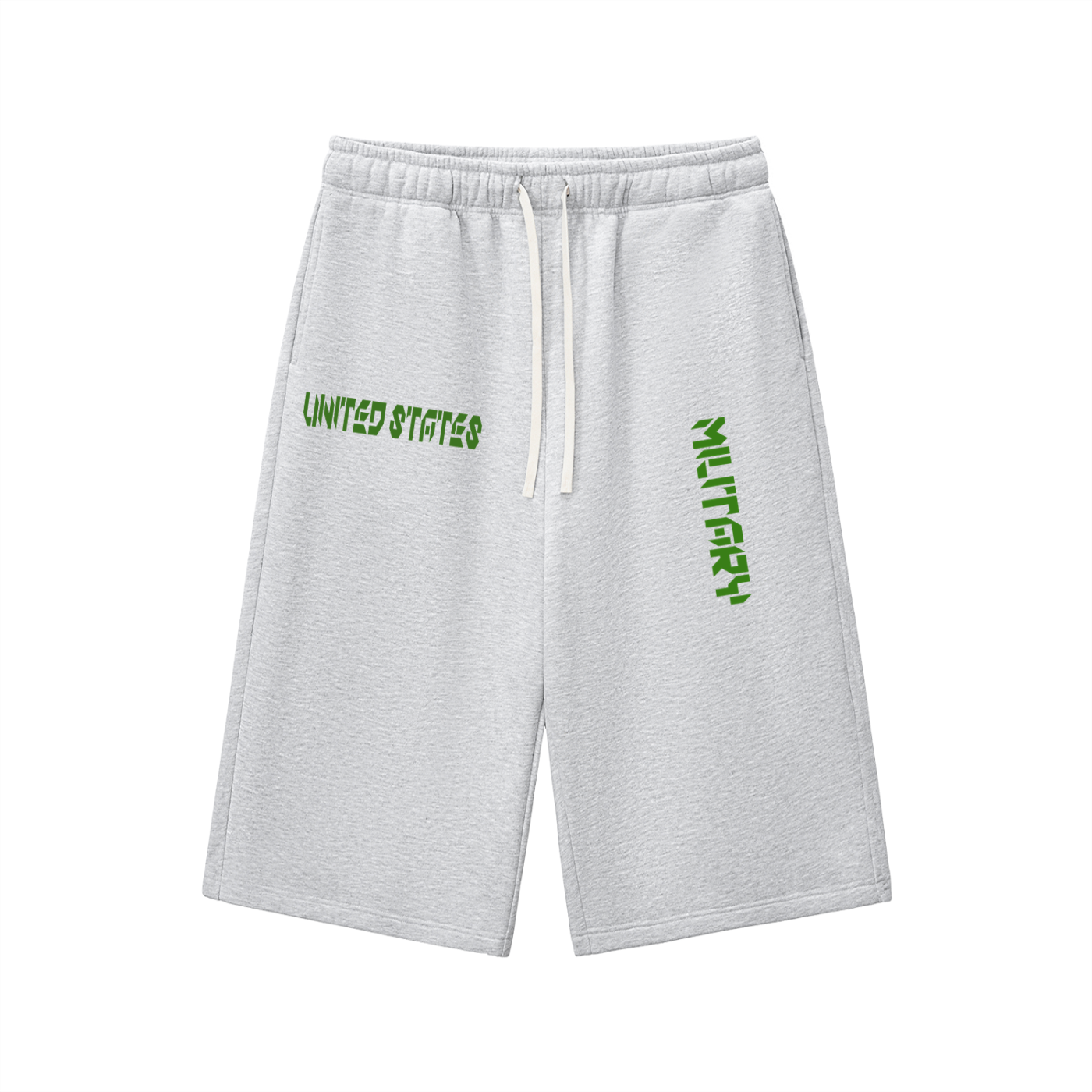 Relaxed Drawstring 3/4 Sweatpants
