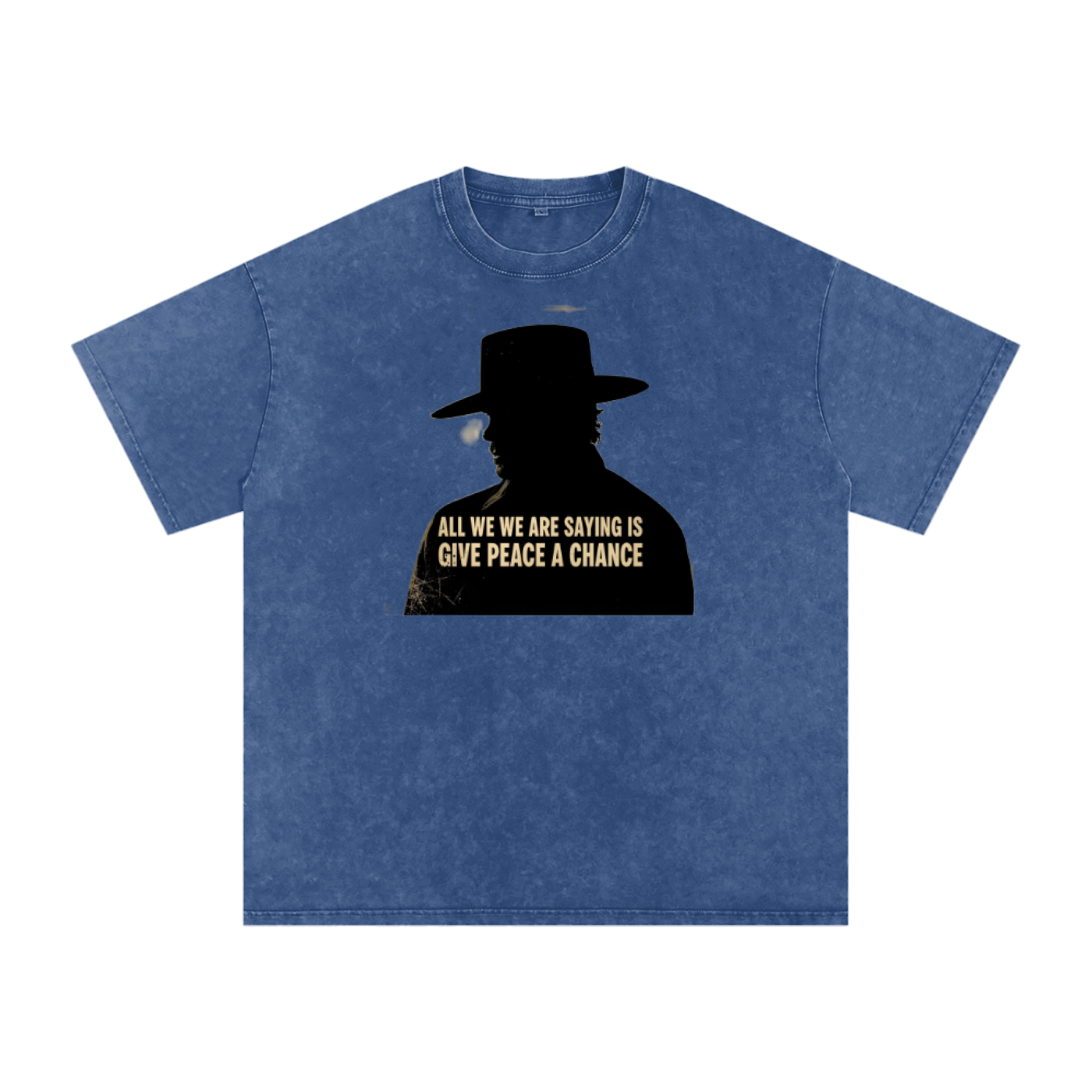 Snow Washed Oversized Cotton T-Shirt