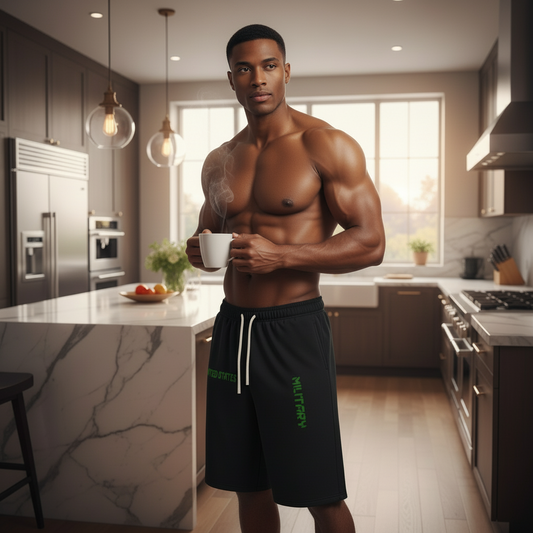 Relaxed Drawstring 3/4 Sweatpants