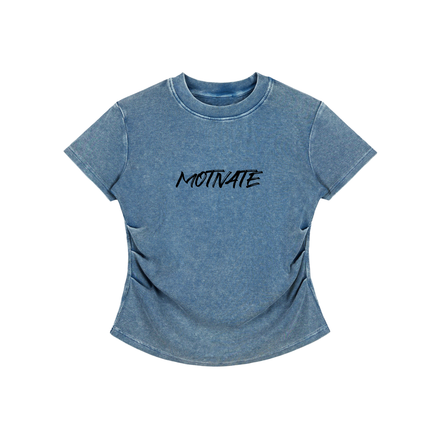 Vintage Washed Bodycon Cotton T-Shirt