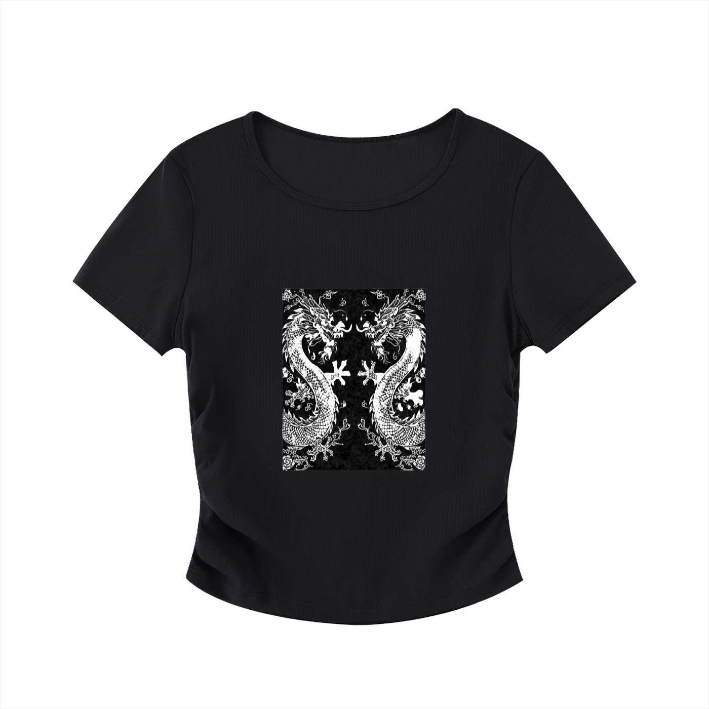 Ruched Bodycon Crop Top