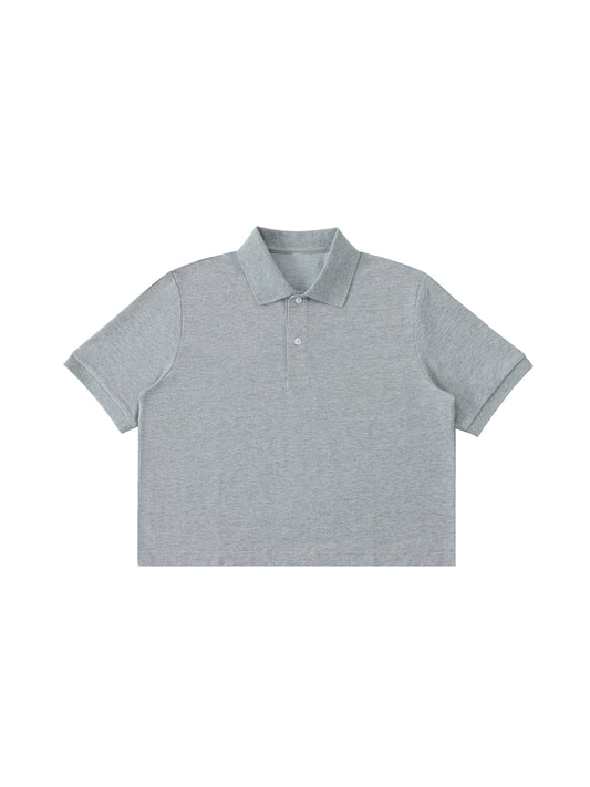Essential Cropped Polo Shirt