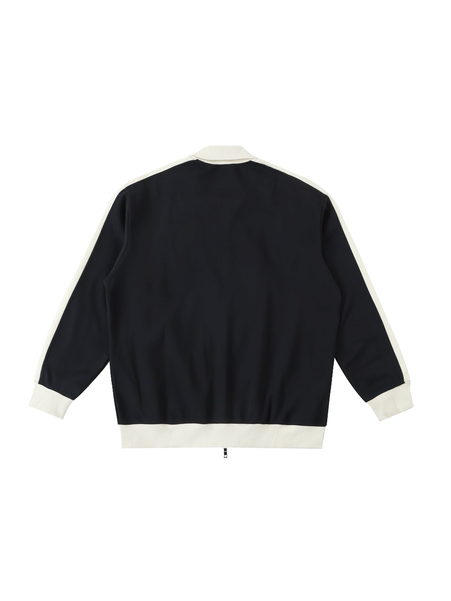 Contrast Trim Stand Collar Jacket