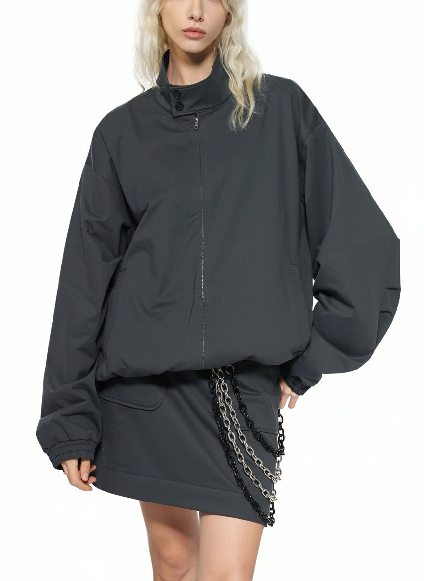 Stand Collar Bomber Jacket