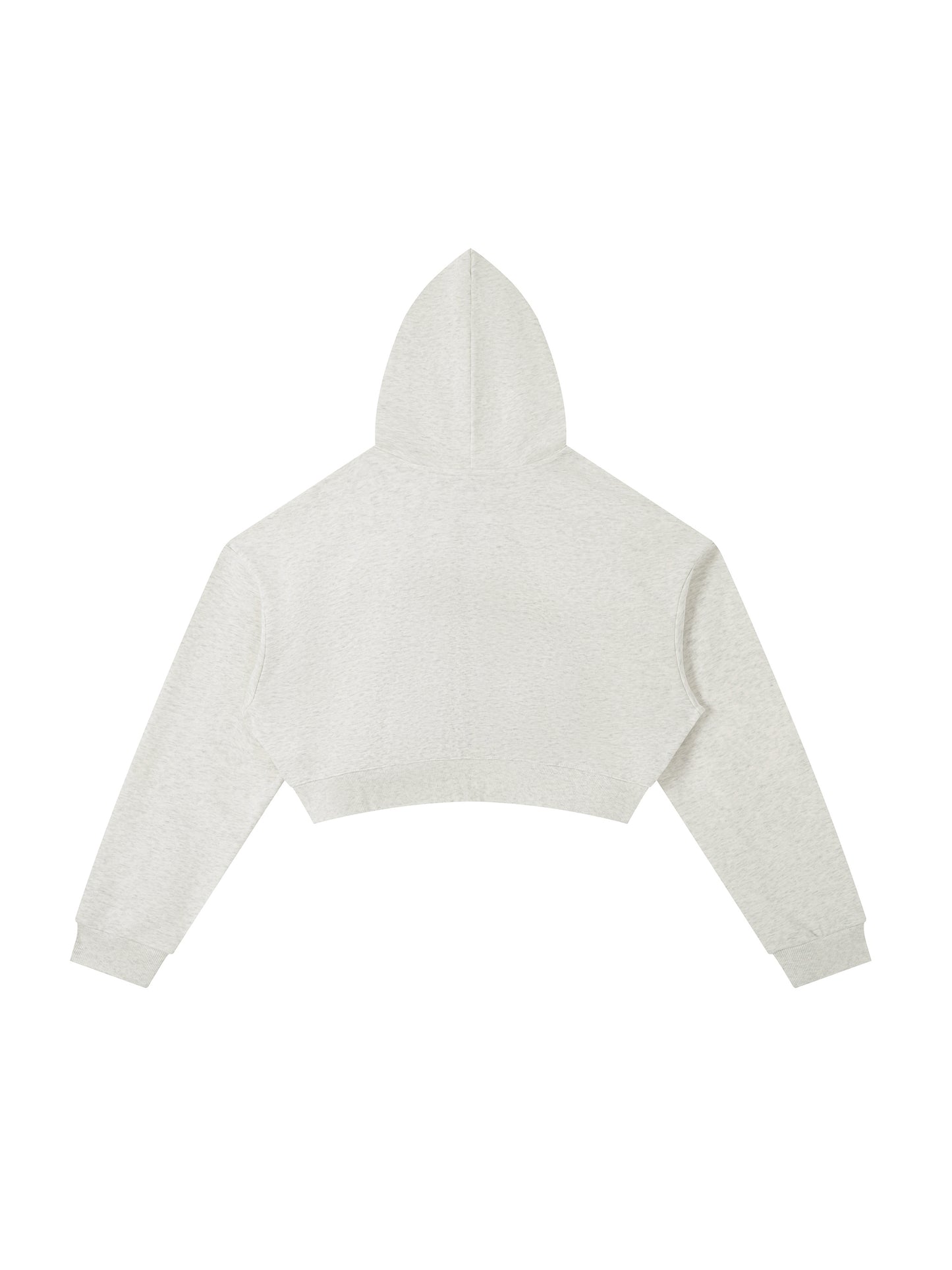 Essential Cropped Zip-Up Hoodie
